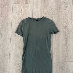 SKIMS Sage Green Short Sleeve Top
